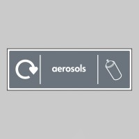Aerosols - WRAP Recycling Sign - TESTTTTT!!!!! 