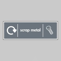 Scrap Metal - WRAP Recycling Sign - TESTTTTT!!!!! 