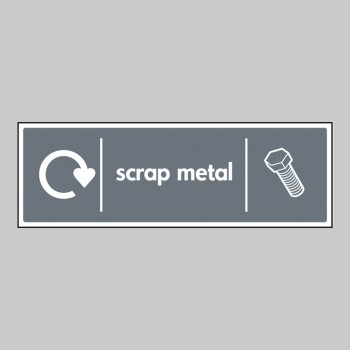 Scrap Metal - WRAP Recycling Sign - TESTTTTT!!!!! Scrap Metal - WRAP Recycling Sign - TESTTTTT!!!!!