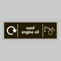 Used Engine Oil - WRAP Recycling Sign - TESTTTTT!!!!! Used Engine Oil - WRAP Recycling Sign - TESTTTTT!!!!!