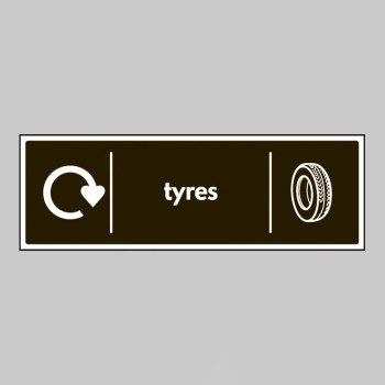 Tyres - WRAP Recycling Sign - TESTTTTT!!!!! 