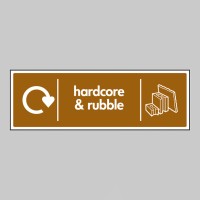 Hardcore & Rubble - WRAP Recycling Sign - TESTTTTT!!!!! Hardcore & Rubble - WRAP Recycling Sign - TESTTTTT!!!!!