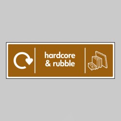 Hardcore & Rubble - WRAP Recycling Sign - TESTTTTT!!!!! Hardcore & Rubble - WRAP Recycling Sign - TESTTTTT!!!!!