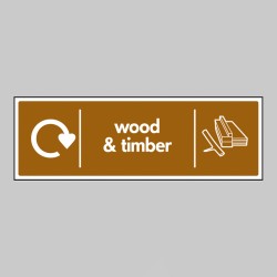 Wood & Timber - WRAP Recycling Sign - TESTTTTT!!!!! Wood & Timber - WRAP Recycling Sign - TESTTTTT!!!!!