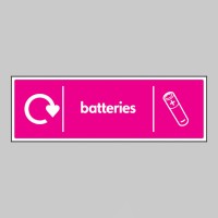 Batteries - WRAP Recycling Sign - TESTTTTT!!!!! 