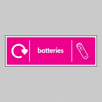 Batteries - WRAP Recycling Sign - TESTTTTT!!!!! 