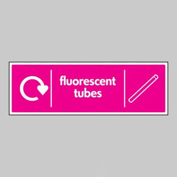Fluorescent Tubes - WRAP Recycling Sign - TESTTTTT!!!!! 