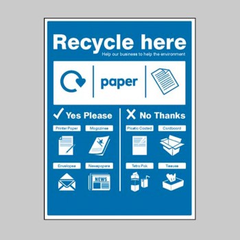 Paper - WRAP Recycle Here Sign - TESTTTTT!!!!! 