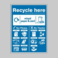 Paper & Cardboard - WRAP Recycle Here Sign - TESTTTTT!!!!! Paper & Cardboard - WRAP Recycle Here Sign - TESTTTTT!!!!!