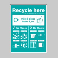 Mixed glass Bottles & jars - WRAP Recycle Here Sign - TESTTTTT!!!!! Mixed glass Bottles & jars - WRAP Recycle Here Sign - TESTTTTT!!!!!