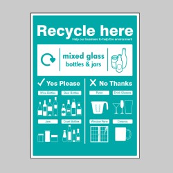 Mixed glass Bottles & jars - WRAP Recycle Here Sign - TESTTTTT!!!!! Mixed glass Bottles & jars - WRAP Recycle Here Sign - TESTTTTT!!!!!