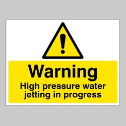 Warning - High Pressure Water Jetting in Progress - TESTTTTT!!!!! Warning - High Pressure Water Jetting in Progress - TESTTTTT!!!!!