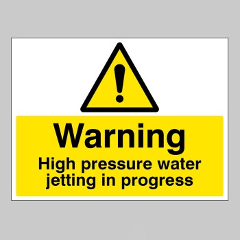 Warning - High Pressure Water Jetting in Progress - TESTTTTT!!!!! Warning - High Pressure Water Jetting in Progress - TESTTTTT!!!!!