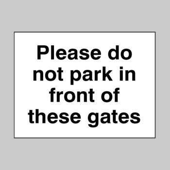 Please Do Not Park in Front of these Gates - TESTTTTT!!!!! Please Do Not Park in Front of these Gates - TESTTTTT!!!!!