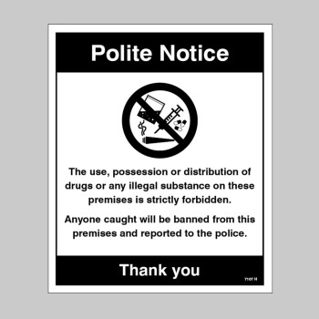 Possession or Distribution of Drugs is Strictly Prohibited - TESTTTTT!!!!! 