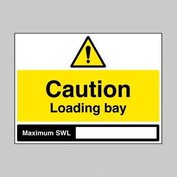 Caution - Loading Bay - Maximum SWL - TESTTTTT!!!!! Caution - Loading Bay - Maximum SWL - TESTTTTT!!!!!