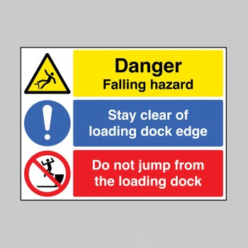 Danger - Falling Hazard - Stay Clear of Loading Dock - Do Not Jump - TESTTTTT!!!!! 