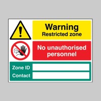 Warning - Restricted Zone - No Unauthorised Personnel - Zone ID and Contact - TESTTTTT!!!!! Warning - Restricted Zone - No Unauthorised Personnel - Zone ID and Contact - TESTTTTT!!!!!