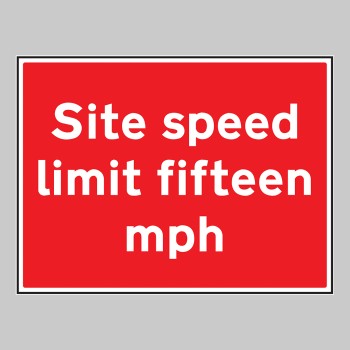 Site Speed Limit Fifteen mph - TESTTTTT!!!!! 