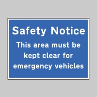 Safety Notice Area Must be Kept Clear for Emergency Vehicles - TESTTTTT!!!!! Safety Notice Area Must be Kept Clear for Emergency Vehicles - TESTTTTT!!!!!