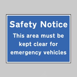 Safety Notice Area Must be Kept Clear for Emergency Vehicles - TESTTTTT!!!!! Safety Notice Area Must be Kept Clear for Emergency Vehicles - TESTTTTT!!!!!